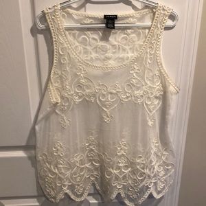 TORRID- Ivory tank top